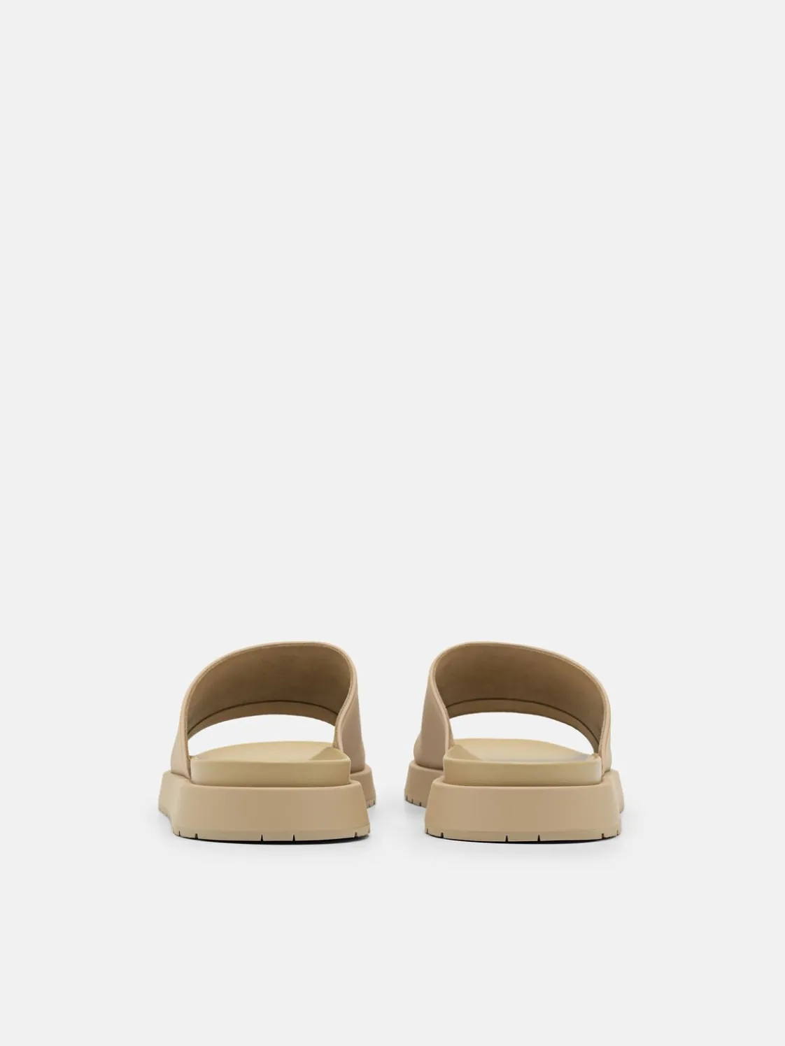 Rubber Slide Sandals - Sand