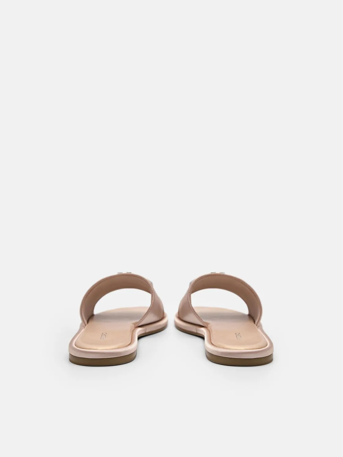 Satin Sandals - Nude