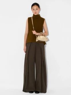 Serif Handbag - Gold