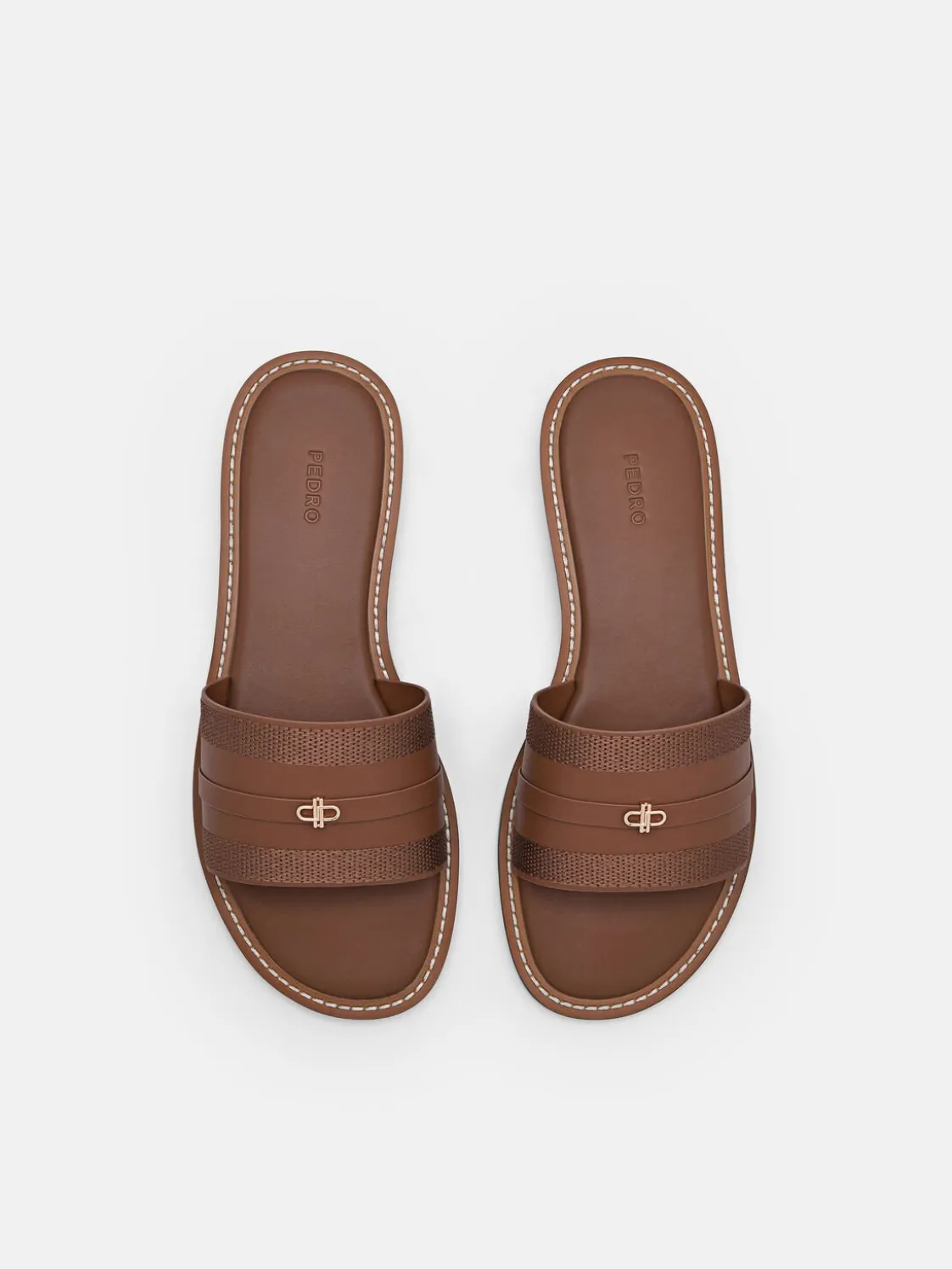 Slide Sandals - Brown