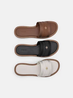 Slide Sandals - Brown