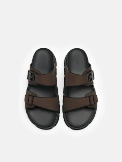 Slide Sandals - Dark Brown