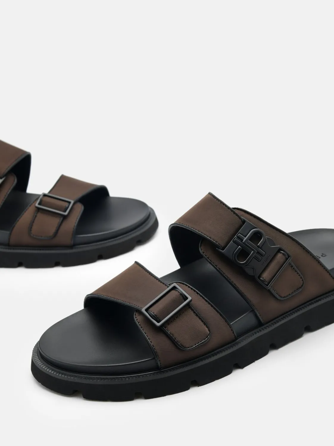 Slide Sandals - Dark Brown