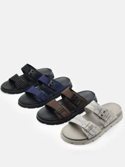 Slide Sandals - Dark Brown