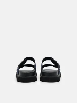 Slide Sandals - Navy