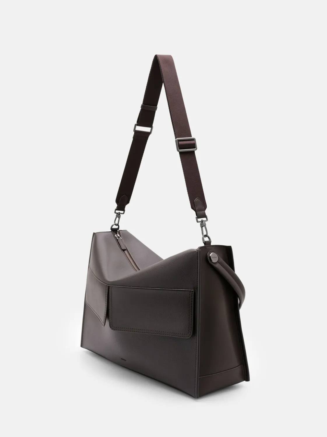 Slouch Crossbody Bag - Dark Brown