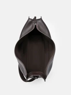 Slouch Crossbody Bag - Dark Brown