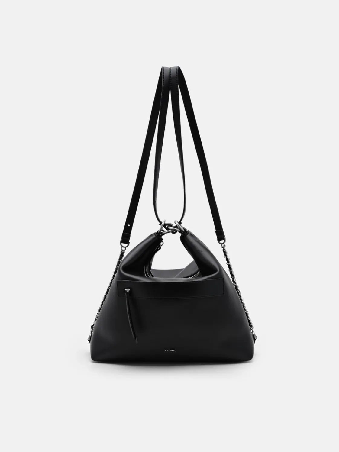 Slouchy Two-Way Carry Backpack - Black