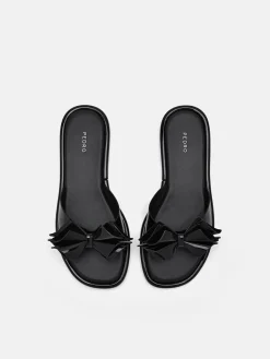 Stella Bow Sandals - Black
