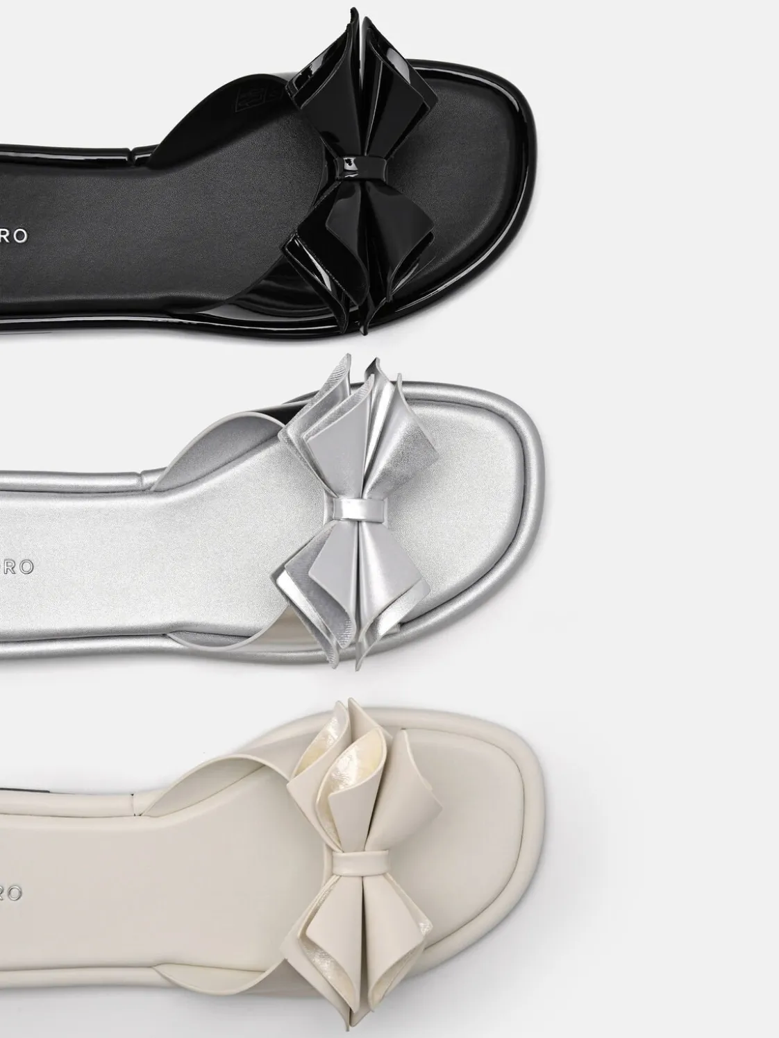 Stella Bow Sandals - Black