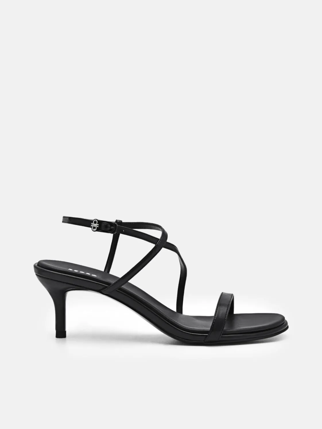 Strappy Heel Sandals - Black
