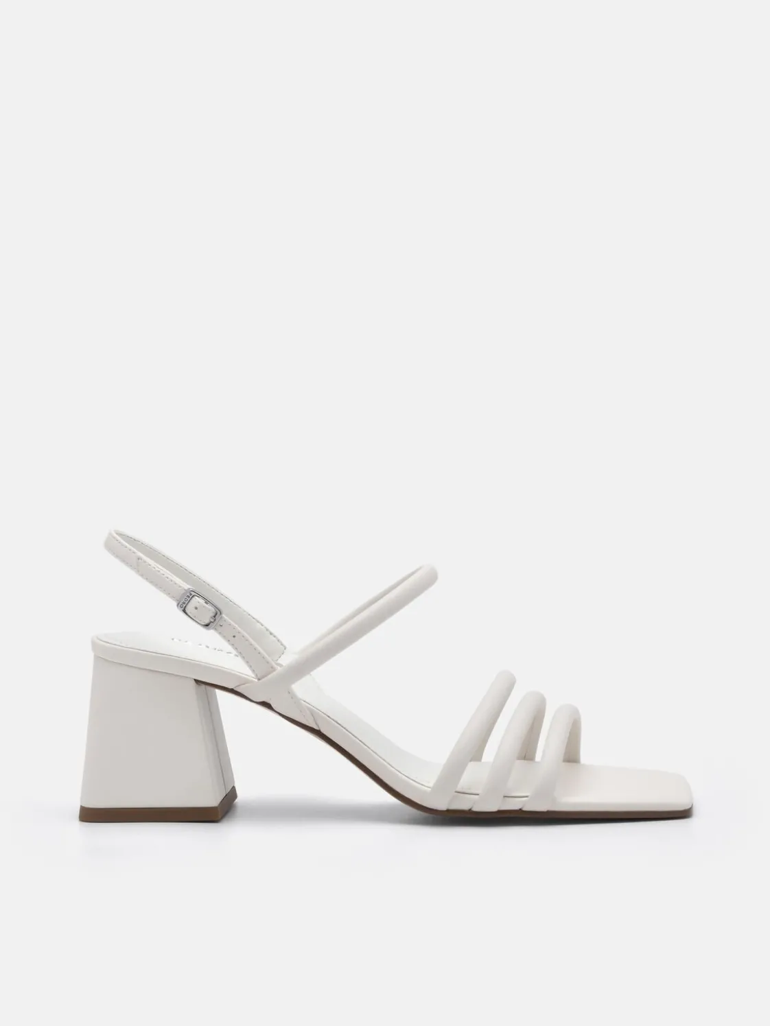 Strappy Heel Sandals - Chalk