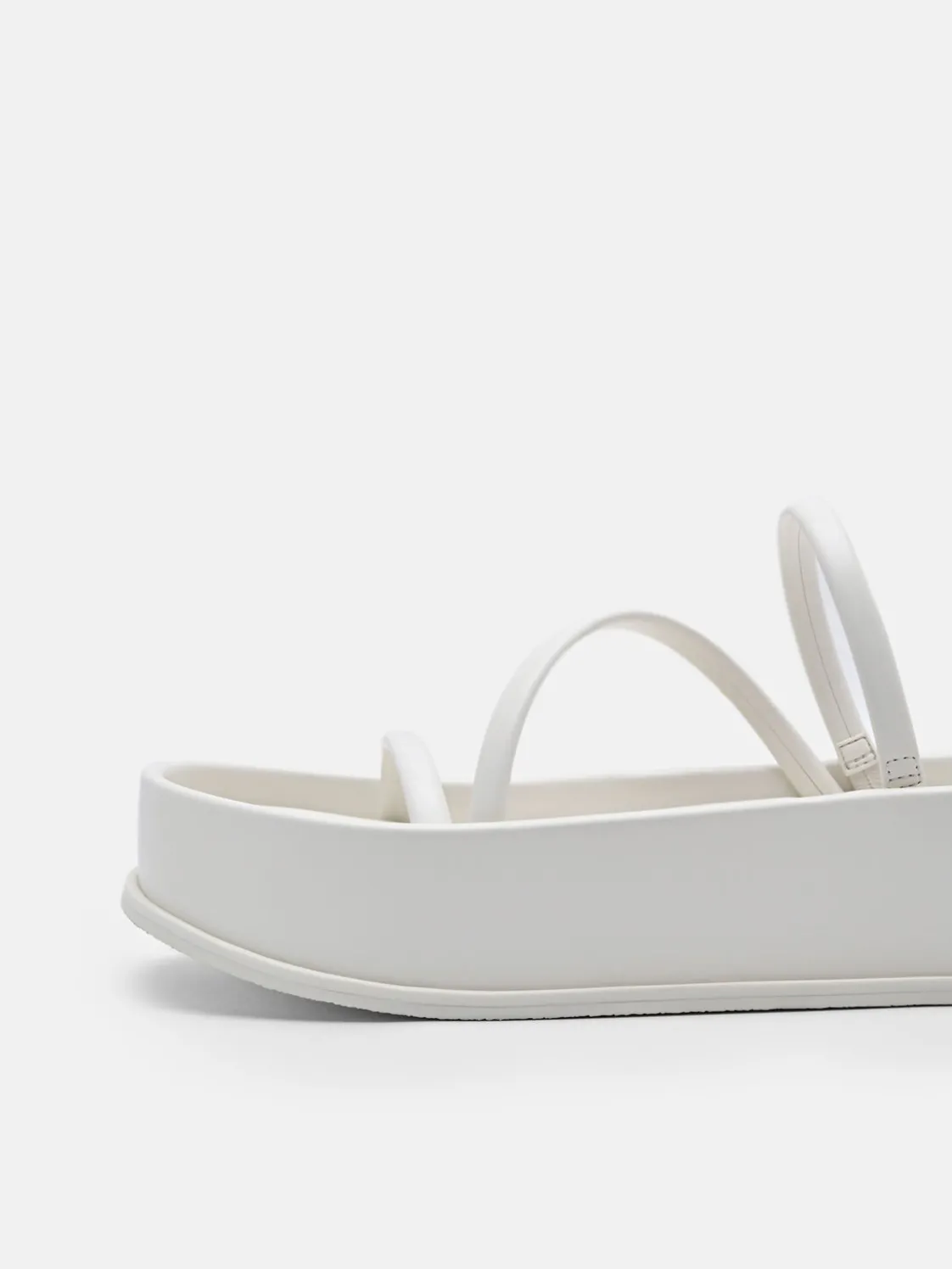 Strappy Platform Sandals - Chalk