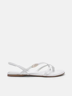 Strappy Slingback Sandals - Chalk