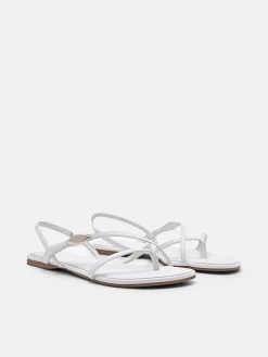 Strappy Slingback Sandals - Chalk