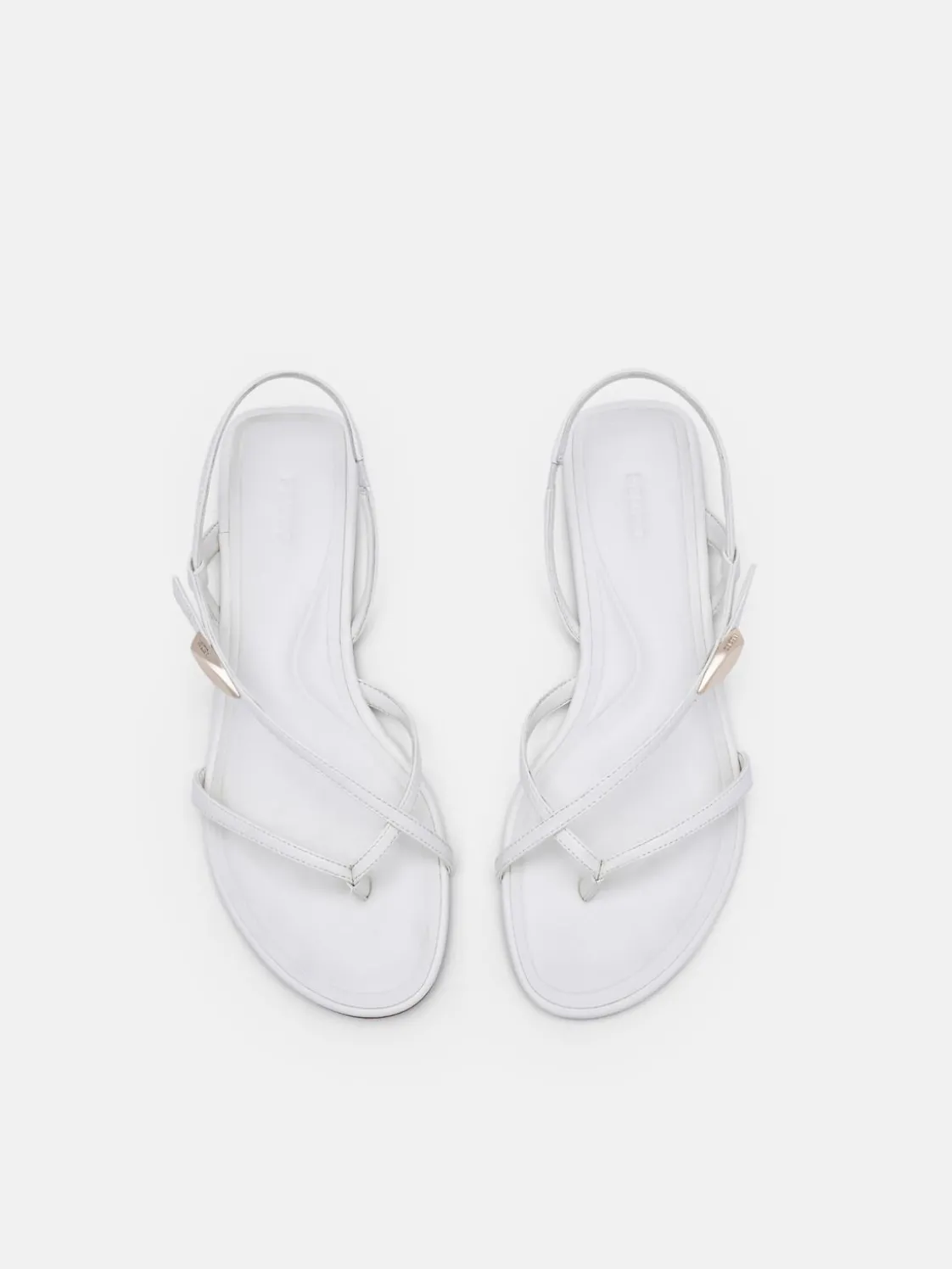 Strappy Slingback Sandals - Chalk