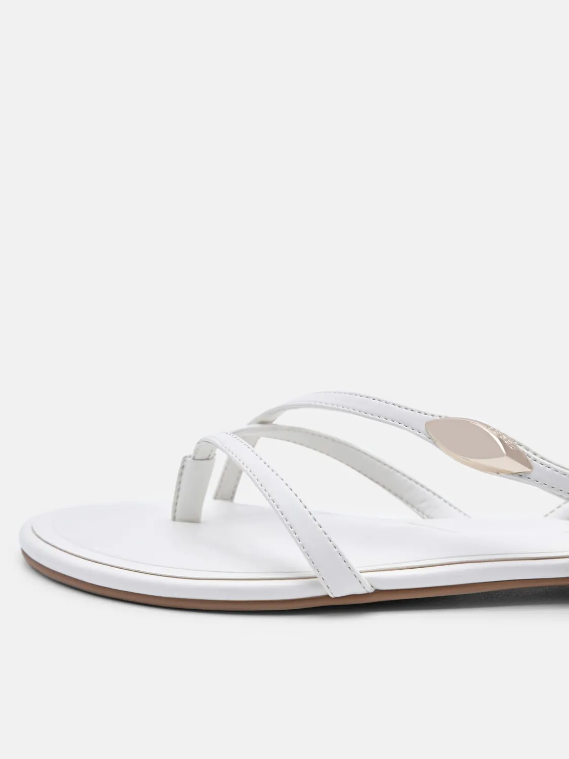 Strappy Slingback Sandals - Chalk