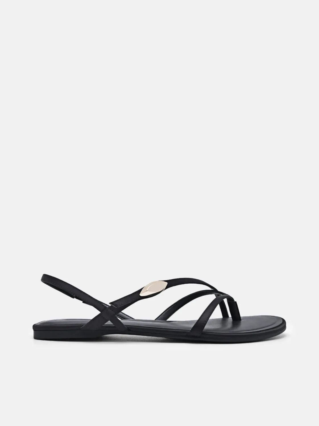 Strappy Slingback Sandals - Black