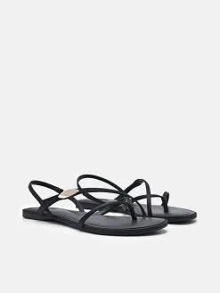 Strappy Slingback Sandals - Black