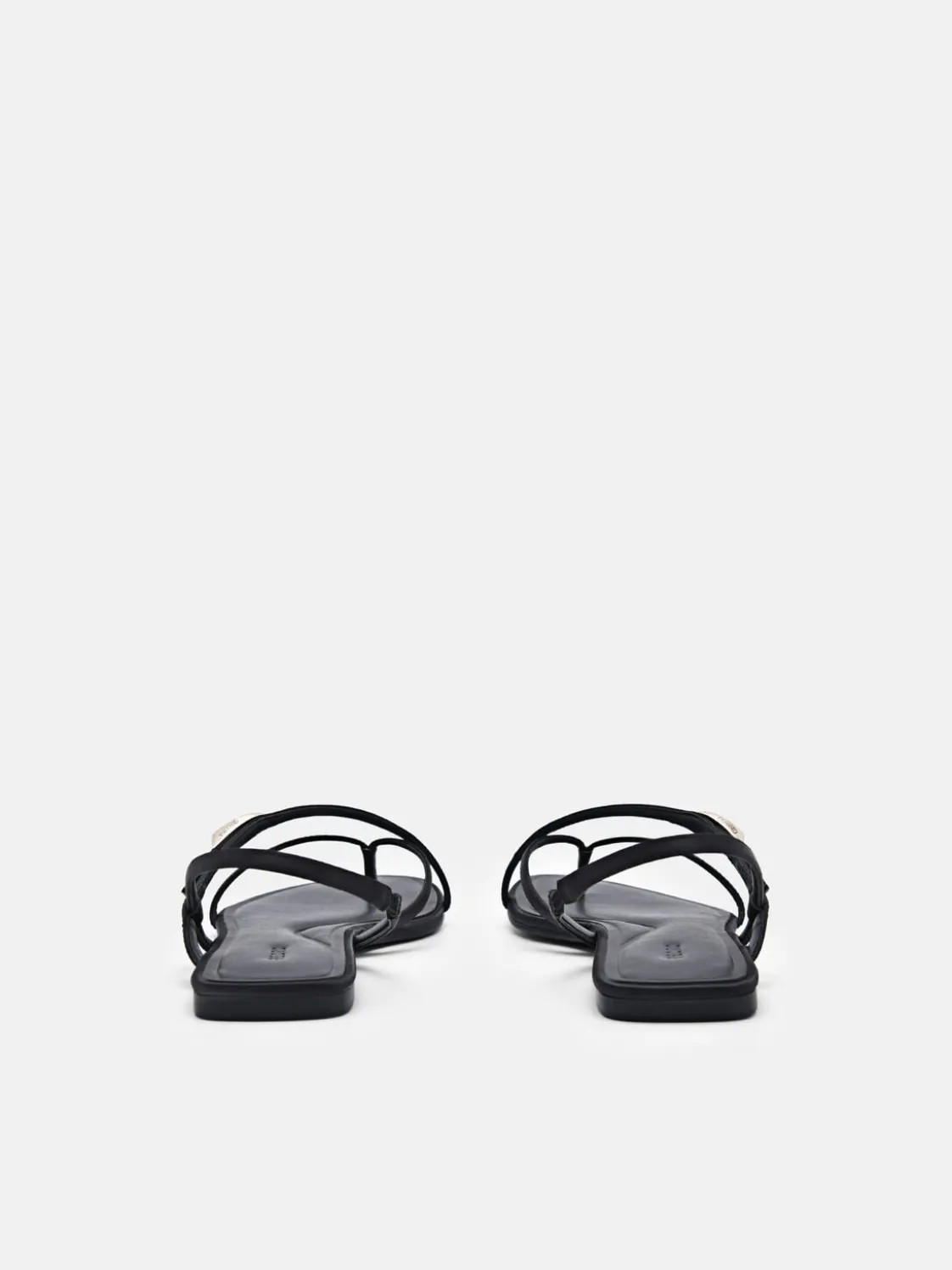 Strappy Slingback Sandals - Black