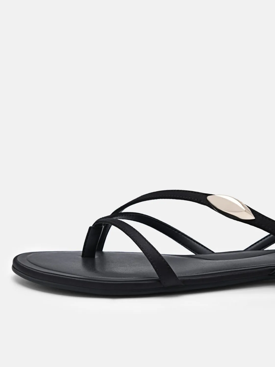 Strappy Slingback Sandals - Black