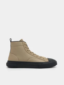 Strata High Top Sneakers - Taupe