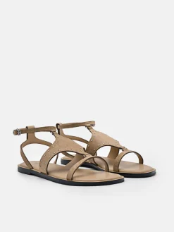 Studded Sandals - Sand