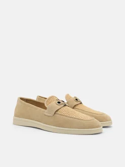 Suede Loafers - Sand