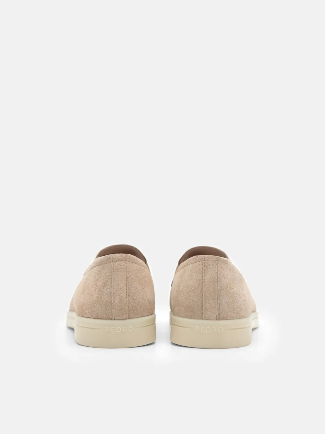 Suede Loafers - Taupe