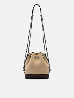 Suede Mini Bucket Bag - Multi