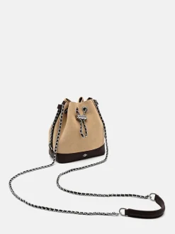 Suede Mini Bucket Bag - Multi