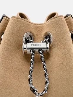 Suede Mini Bucket Bag - Multi