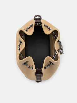 Suede Mini Bucket Bag - Multi