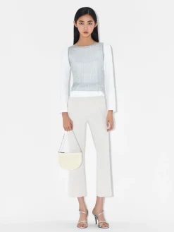 Suede Mini Shoulder Bag - Chalk