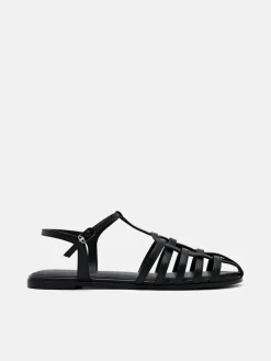 Talia Caged Sandals - Black