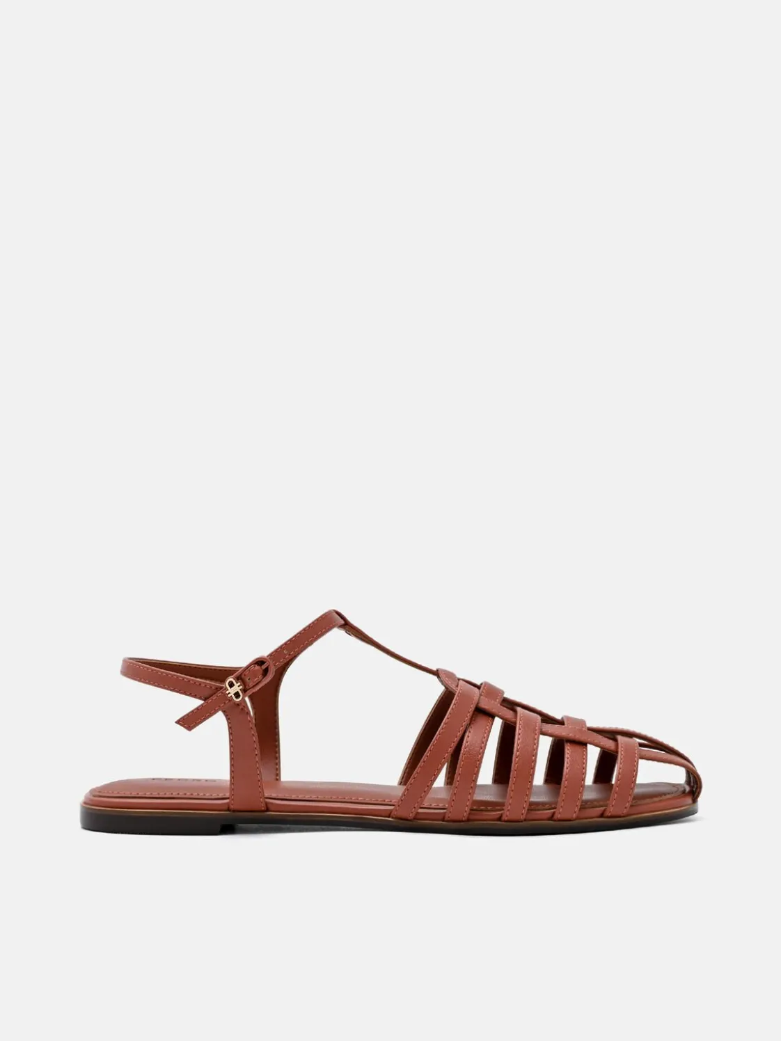 Talia Caged Sandals - Brick