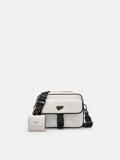 Taper Compact Sling Bag - White