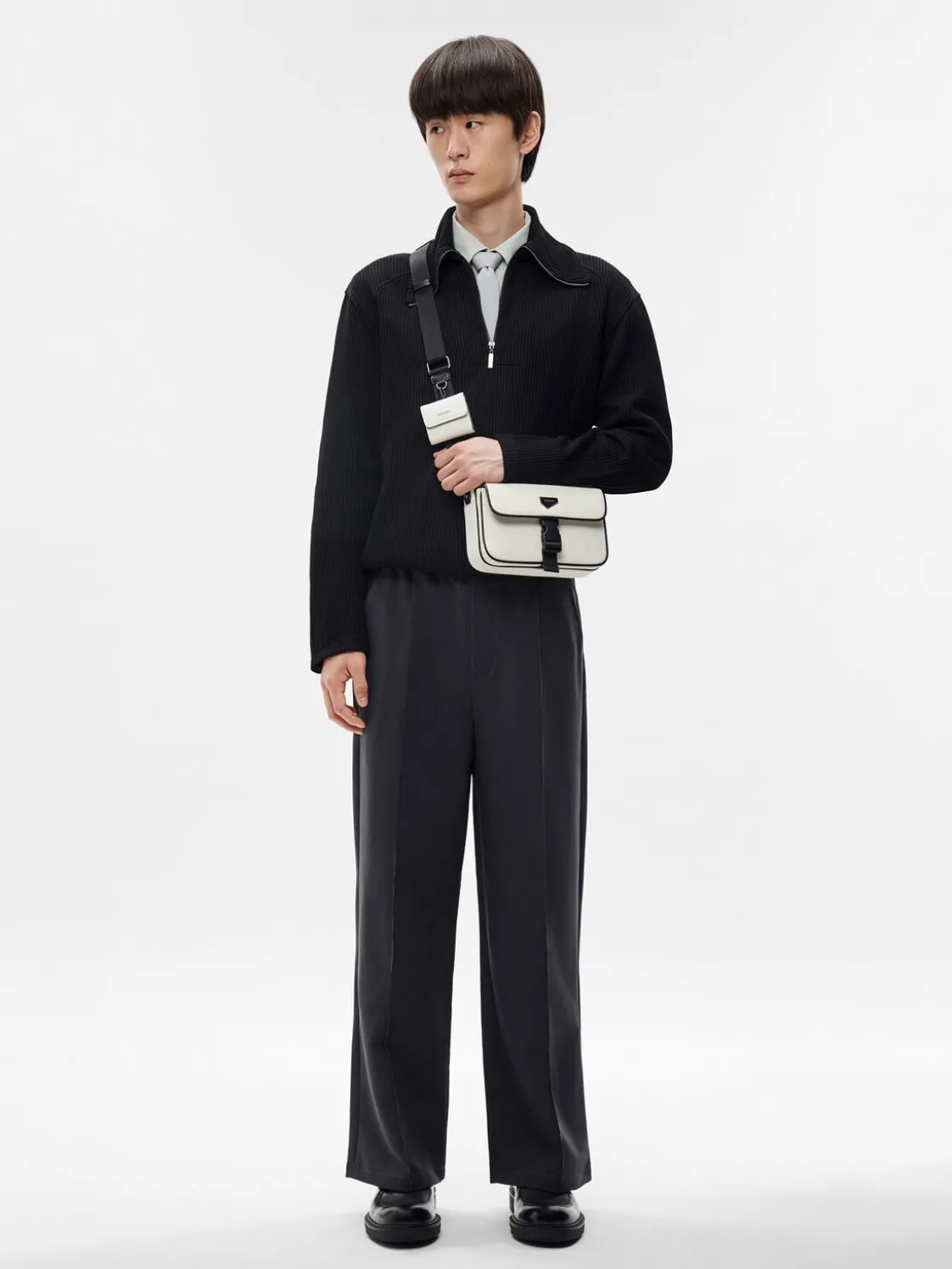 Taper Compact Sling Bag - White