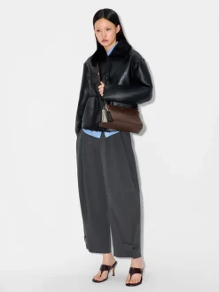 Tassel Shoulder Bag - Dark Brown