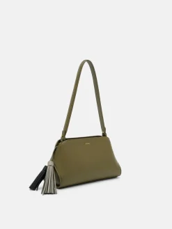 Tassel Shoulder Bag - Military Green