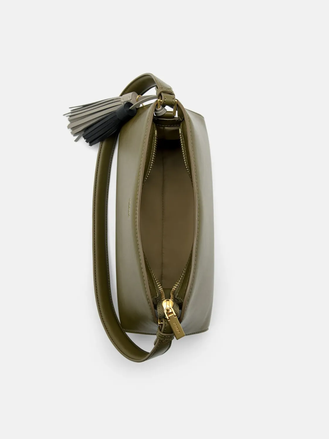 Tassel Shoulder Bag - Military Green