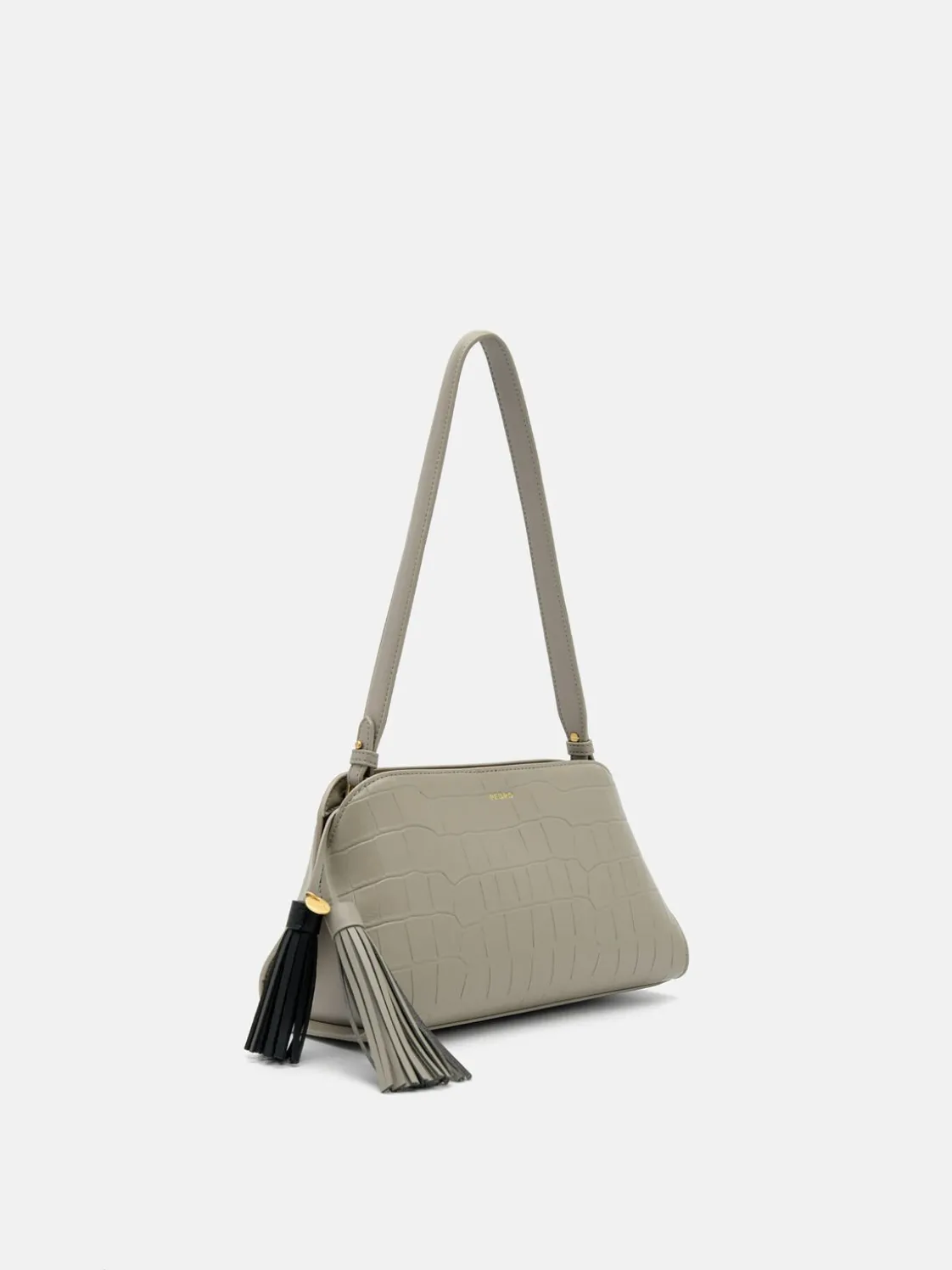 Tassel Shoulder Bag - Taupe