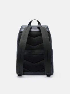 Tex Leather Backpack - Navy Fabric
