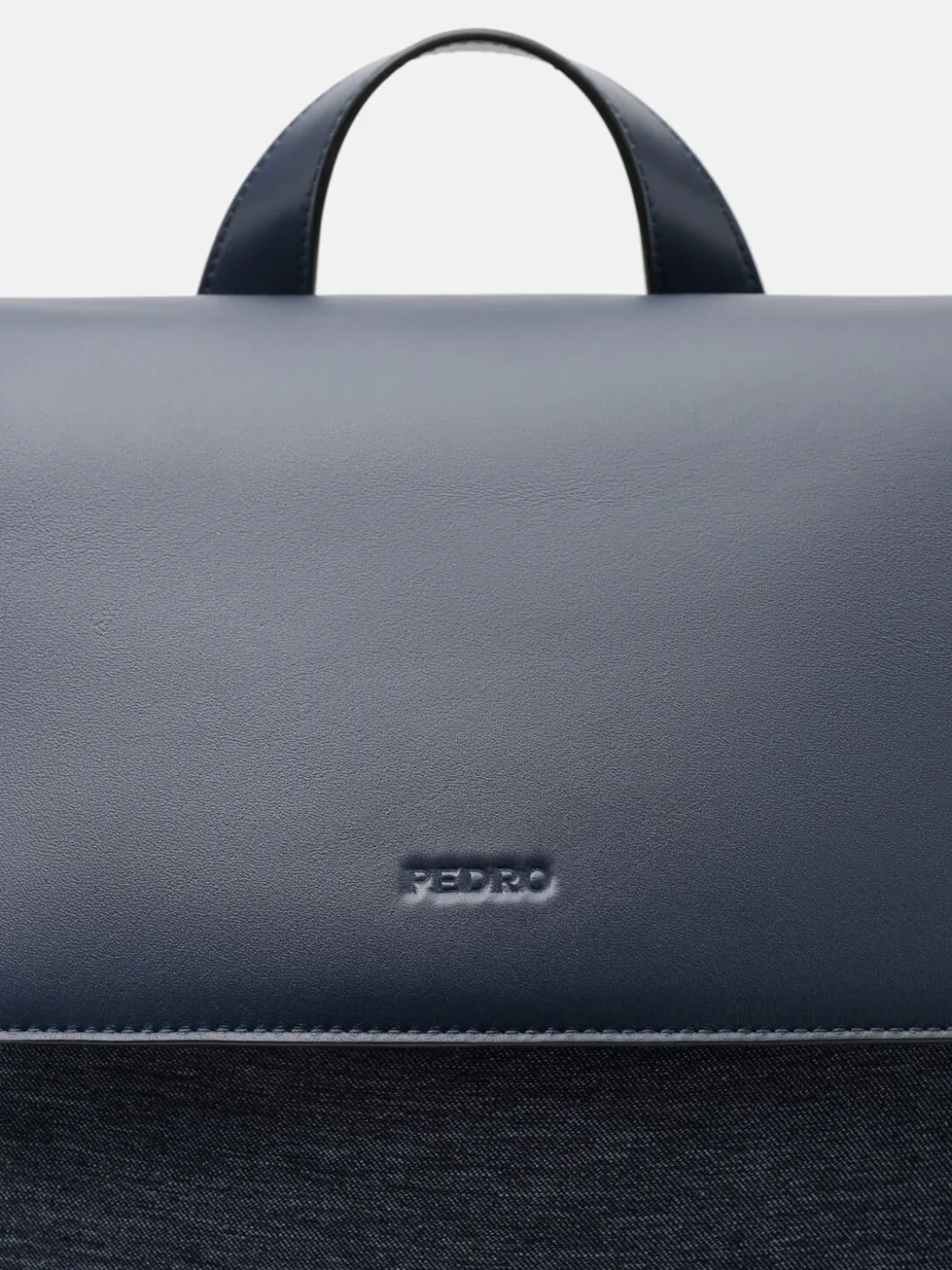 Tex Leather Backpack - Navy Fabric