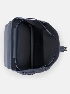 Tex Leather Backpack - Navy Fabric