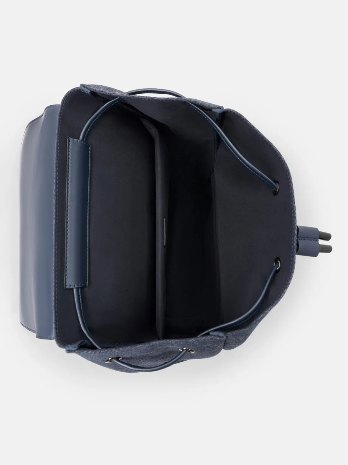 Tex Leather Backpack - Navy Fabric