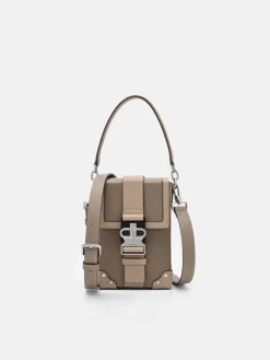 Tex Leather Crossbody Bag - Multi Tumble