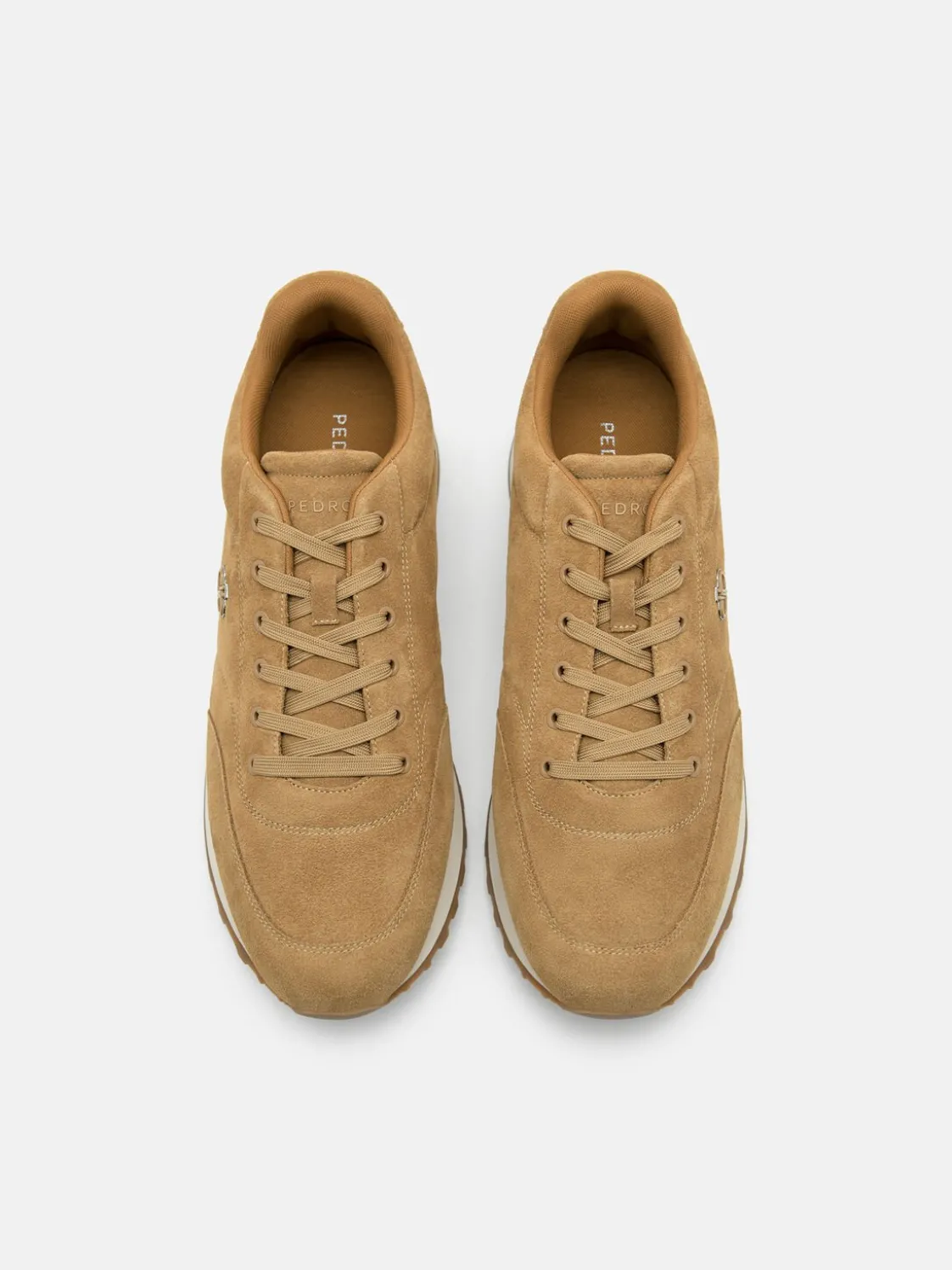 Track Suede Sneakers - Camel
