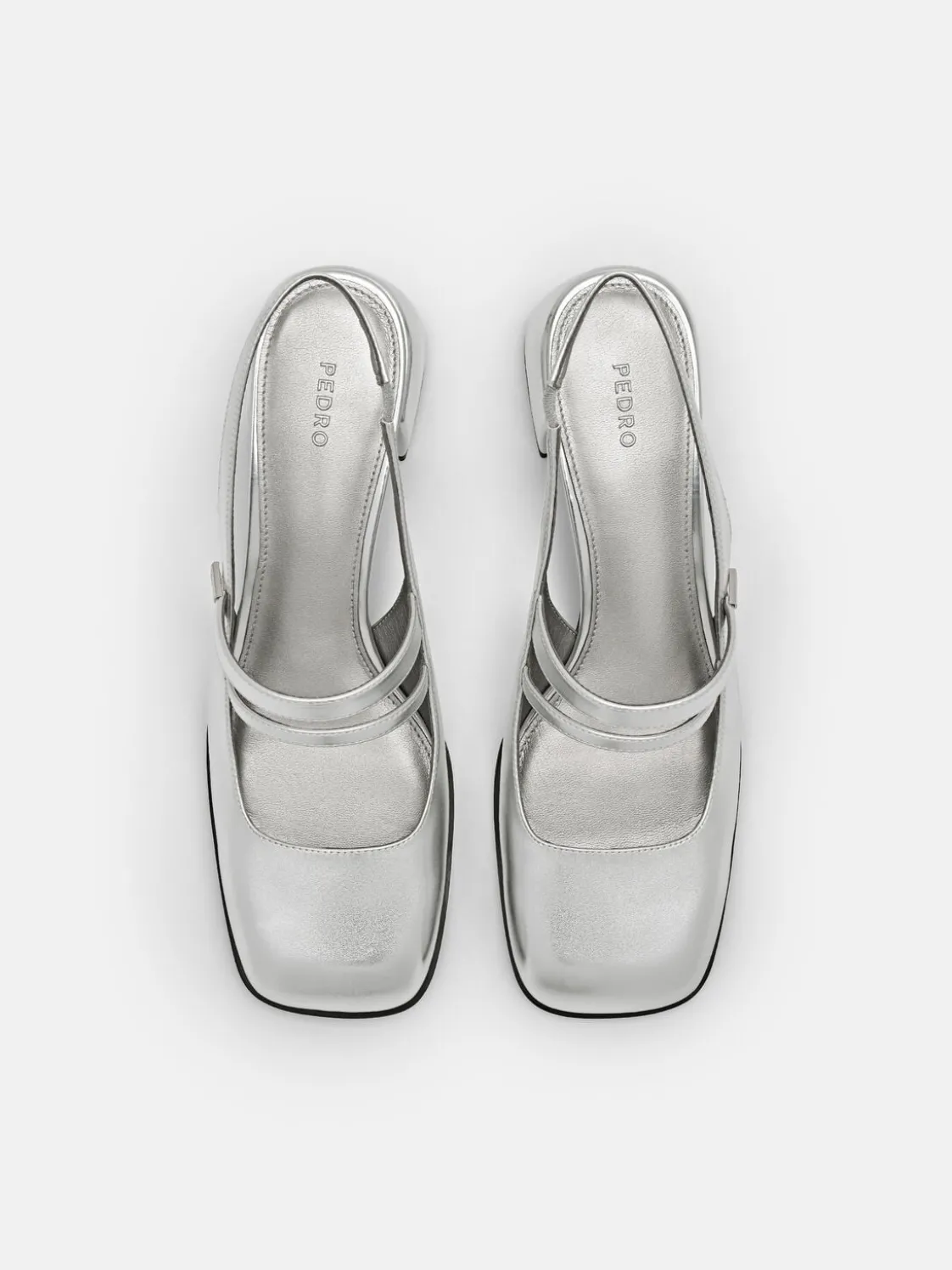Tria Heel Pumps - Silver