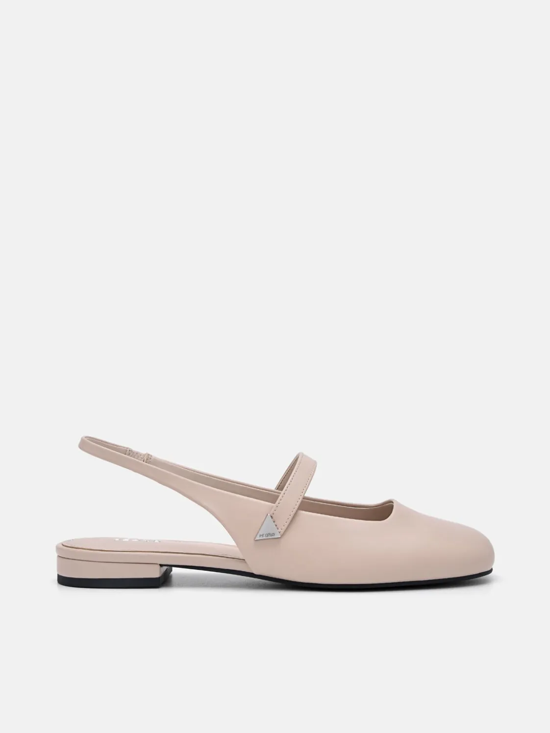 Tria Slingback Mules - Nude